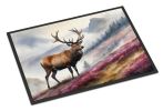 Highland Red Deer Doormat Front Door Mat Indoor Outdoor Rugs for Entryway, Non Slip Washable Low Pile, 24H X 36W