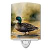 NEW American Black Duck Ceramic Night Light Compact, UL-Certified, Ideal for Bedroom, Bathroom, Nursery, Hallway, Kitchen, 6x4x3, Multicolor