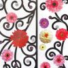 Flower Frame - Large Wall Decals Stickers Appliques Home Decor