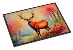 NEW Deer Stag Doormat Front Door Mat Indoor Outdoor Rugs for Entryway, Non Slip Washable Low Pile, 18H X 27W