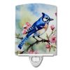 NEW Blue Jay Ceramic Night Light Compact, UL-Certified, Ideal for Bedroom, Bathroom, Nursery, Hallway, Kitchen, 6x4x3, Multicolor