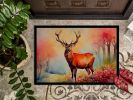 NEW Deer Stag Doormat Front Door Mat Indoor Outdoor Rugs for Entryway, Non Slip Washable Low Pile, 18H X 27W