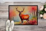 NEW Deer Stag Doormat Front Door Mat Indoor Outdoor Rugs for Entryway, Non Slip Washable Low Pile, 18H X 27W
